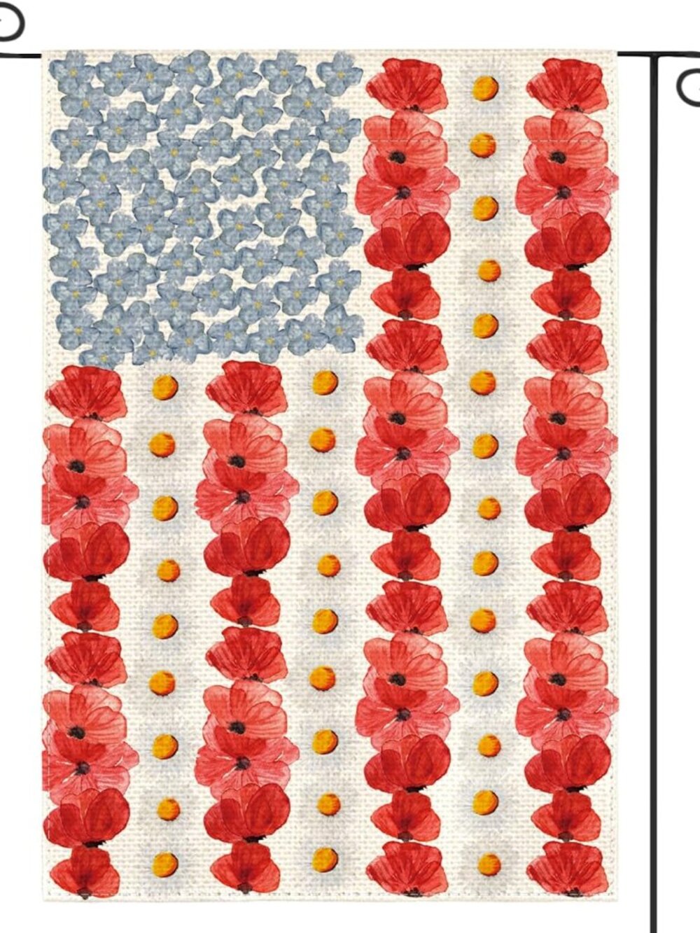 Patriotic Memorial Day American Garden Flag 12x18 Inch